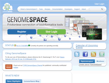 Tablet Screenshot of genomespace.org
